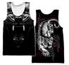 Tattoo White Tiger  3D All Over Printed Unisex Shirts