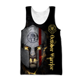 October Spartan Lion Warrior 3D All Over Printed Unisex Shirts