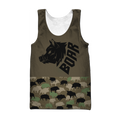 Boar Hunting Dark Green Camo 3D All Over Print  Hoodie