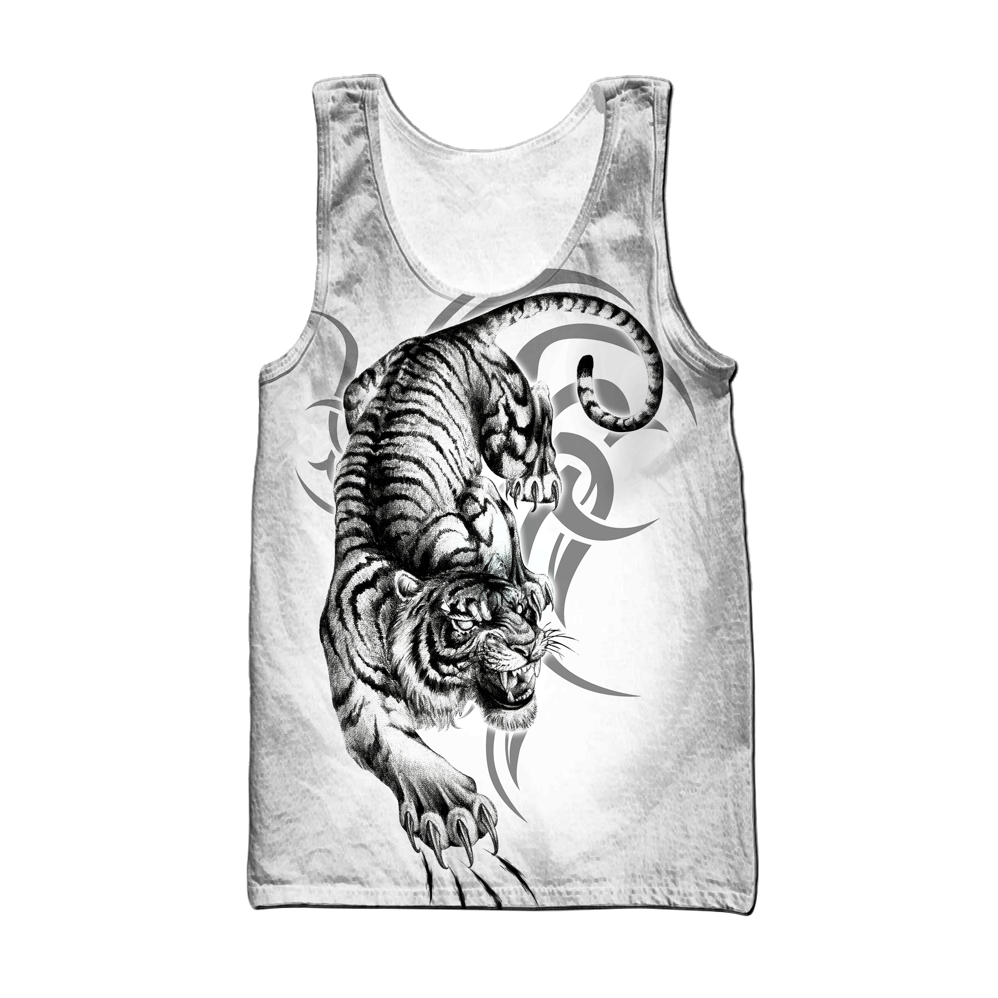 White Tiger Tattoo 3D All Over Printed  Unisex Shirts