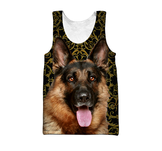 German shepherd 3d hoodie shirt for men and women HAC280703-Apparel-HG-Men's tank top-S-Vibe Cosy™