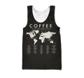 Beautiful Maps Coffee World 3D All Over Printed Differences Between Types Of World Coffee Shirts and Shorts Pi271102 PL-Apparel-PL8386-Tanktop-S-Vibe Cosy™