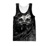 Warrior White Tiger Hoodie Over Printed for Men and Women