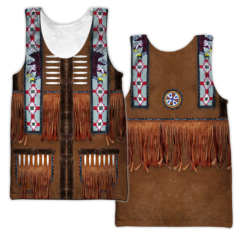 Native Cowboy Jacket No5 Cosplay 3D Over Printed Unisex Deluxe Hoodie ML