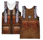 Native Cowboy Jacket No5 Cosplay 3D Over Printed Unisex Deluxe Hoodie ML