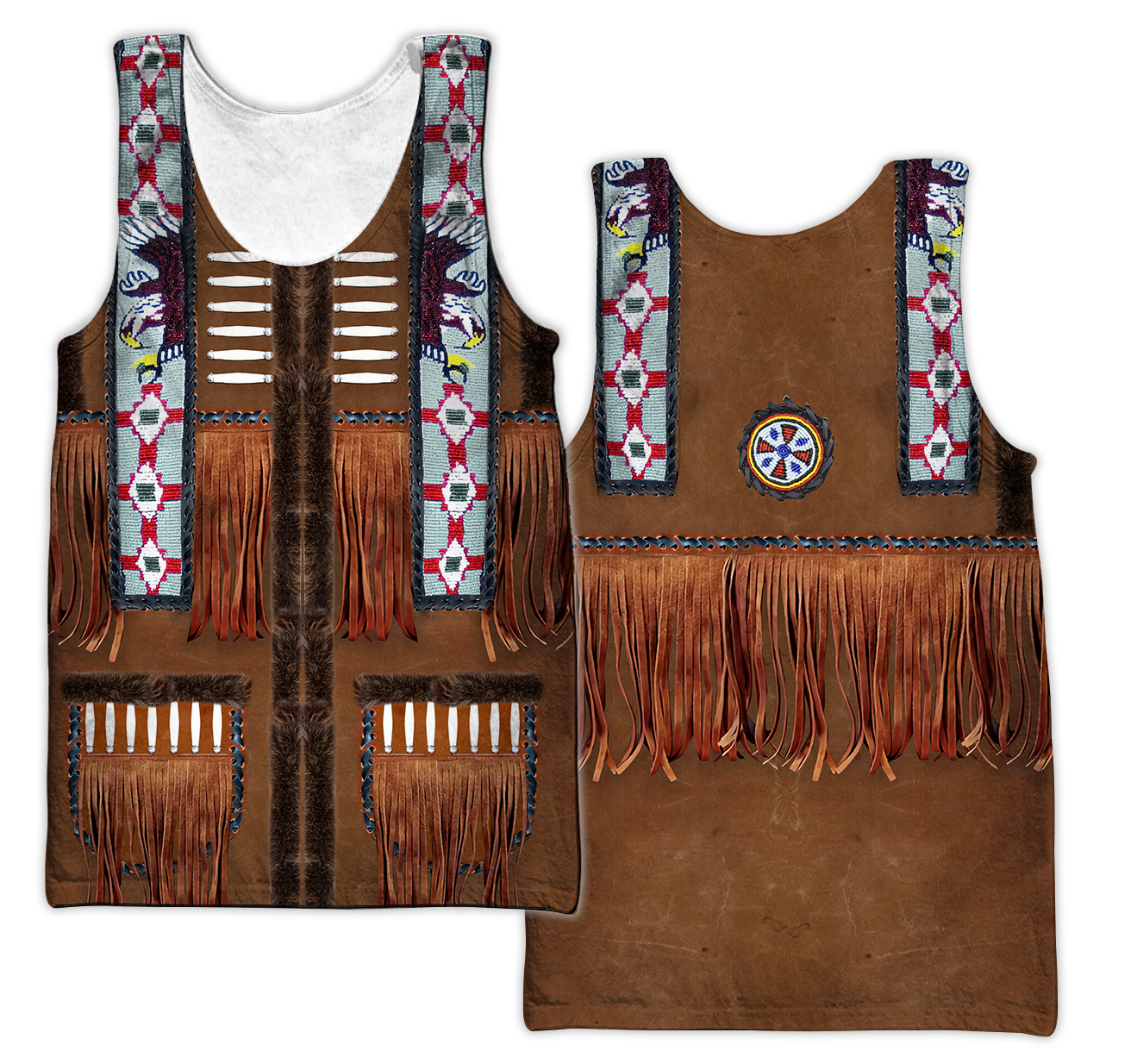 Native Cowboy Jacket No5 Cosplay 3D Over Printed Unisex Deluxe Hoodie ML