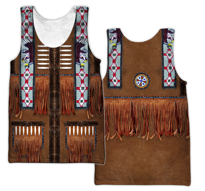 Native Cowboy Jacket No5 Cosplay 3D Over Printed Unisex Deluxe Hoodie ML