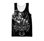 White Tiger 3D Tattoo Over Printed Shirt for Men and Women