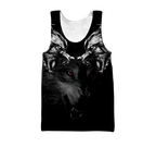 Double Dark Wolf Tattoo 3D All Over Printed Unisex Shirts