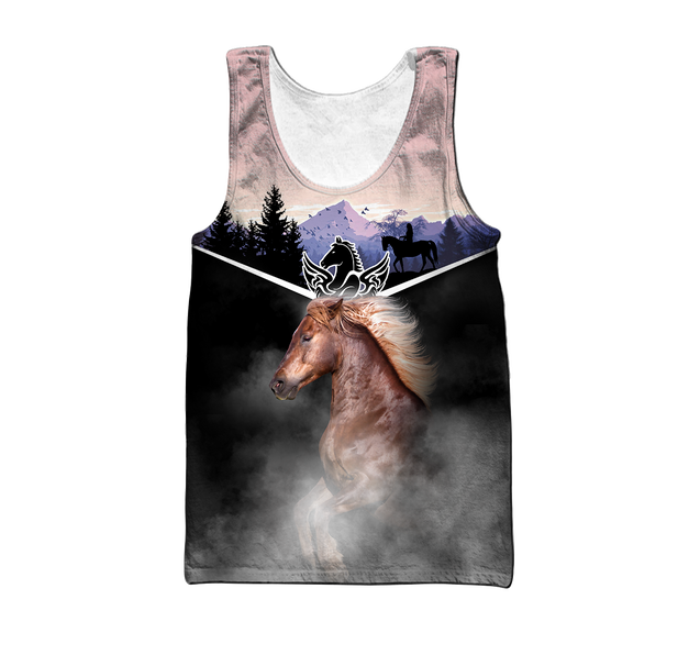 Love Horse 3D All over print for Men and Women shirt Pi030103-Apparel-NNK-Tank Top-S-Vibe Cosy™