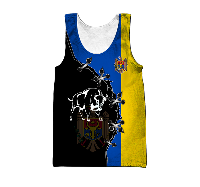 Moldova Aurochs 3D All Over Printed Hoodie Shirt Limited by SUN HAC230603-Apparel-SUN-Hoodie-S-Vibe Cosy™