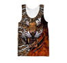 Warrior Tiger Hoodie Over Printed for Men and Women