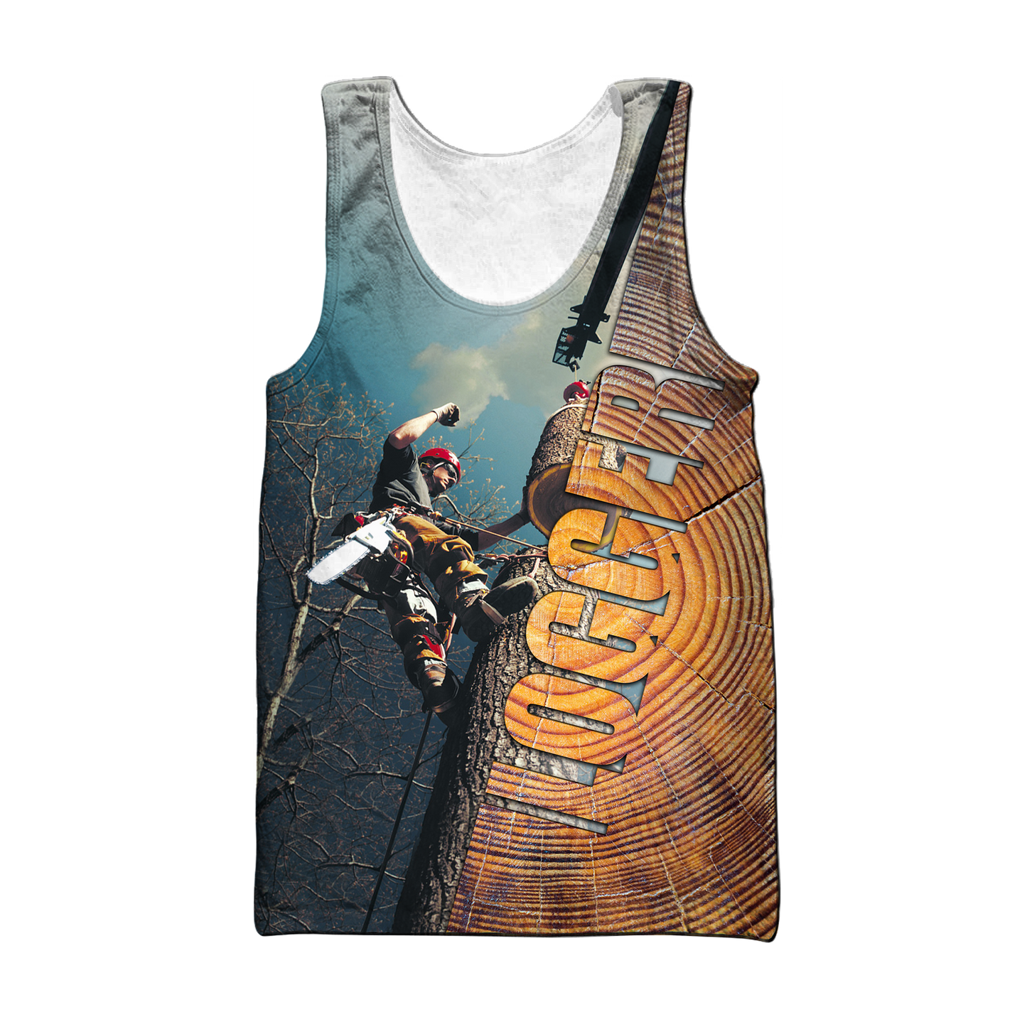 3D Logger Man Unisex Hoodie Pi112030