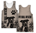 3D Unisex Shirts Pit Bull Rescue HVT03112003