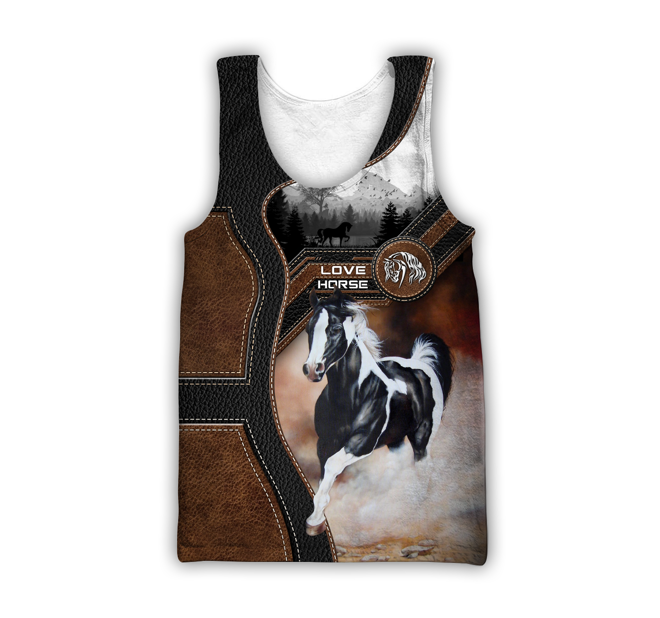 American Paint Horse3D All Over Printed Shirts-Apparel-TA-Tank Top-S-Vibe Cosy™
