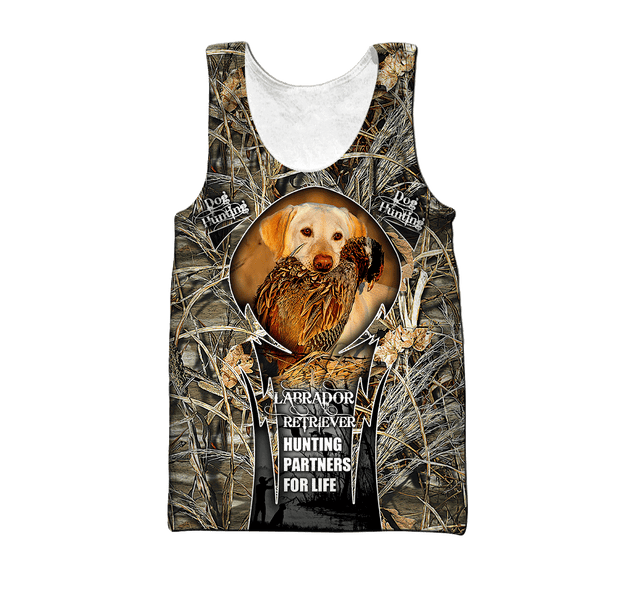 Hunting Labrador 3D Over Printed Unisex Deluxe Hoodie ML