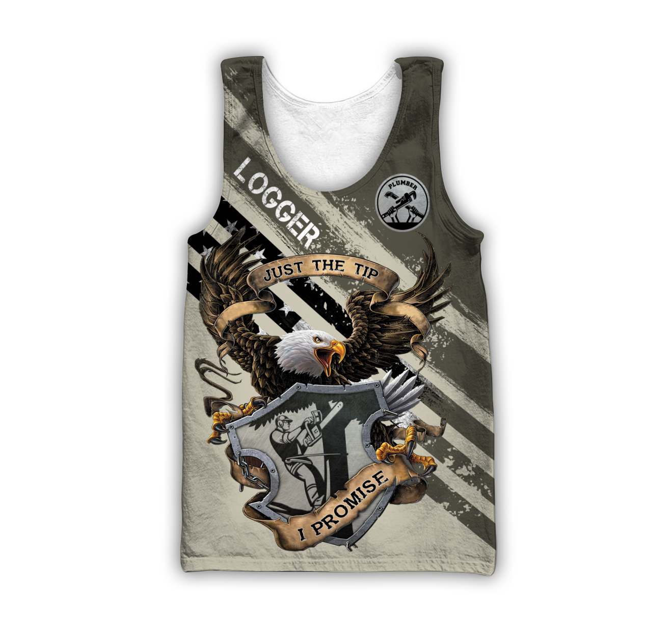 American Bald Eagle Logger Man Unisex Shirts DL1006202