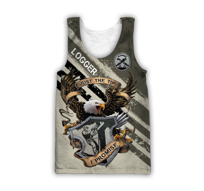 American Bald Eagle Logger Man Unisex Shirts DL1006202