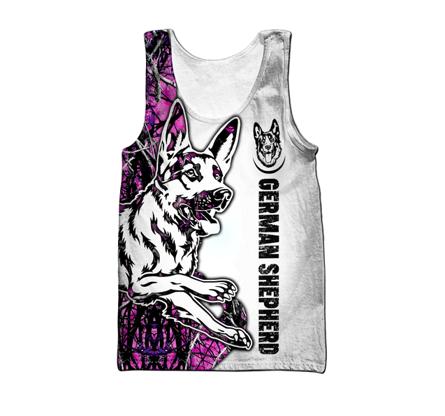 German shepherd pink tattoo 3d hoodie shirt for men and women HAC180805