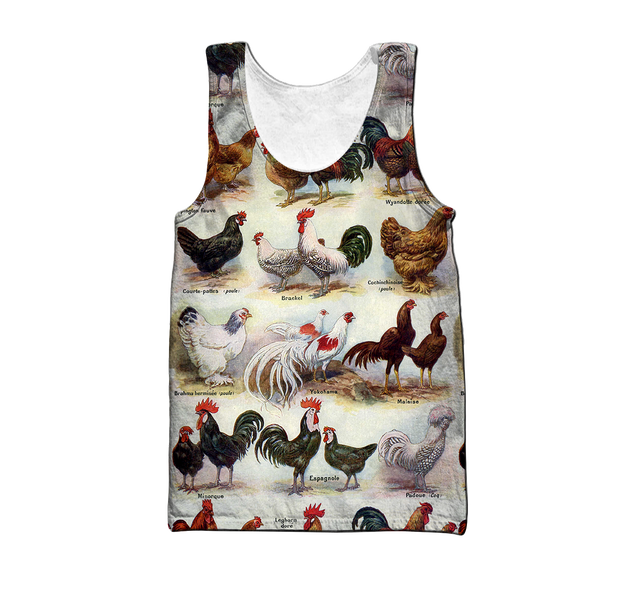 Premium Rooster 3D All Over Printed Unisex Shirts