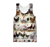 Premium Rooster 3D All Over Printed Unisex Shirts