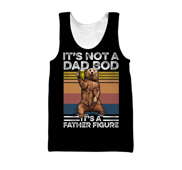 It's not a dad bod, 3d hoodie shirt for men and women HAC040604-Apparel-HG-Men's tank top-S-Vibe Cosy™