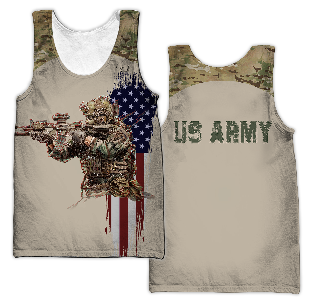 US Army 3D All Over Printed Shirts For Men and Women TA09152004