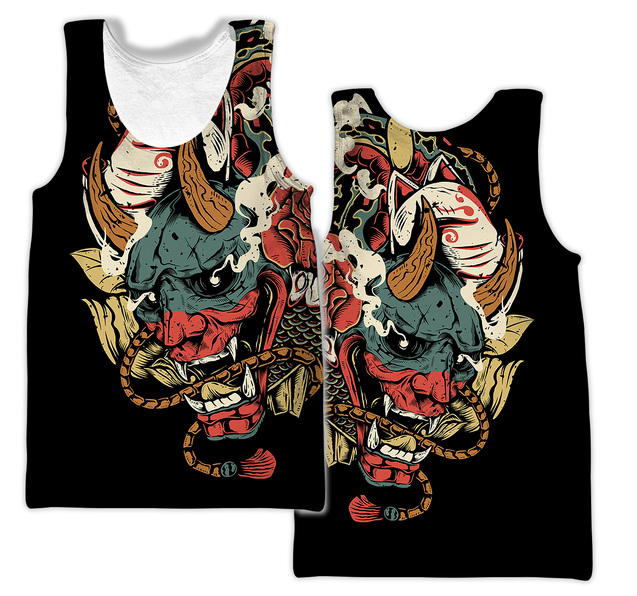 Samurai Tattoo Art Hoodie T Shirt For Men and Women HAC220604-NM-Apparel-NM-Tank Top-S-Vibe Cosy™