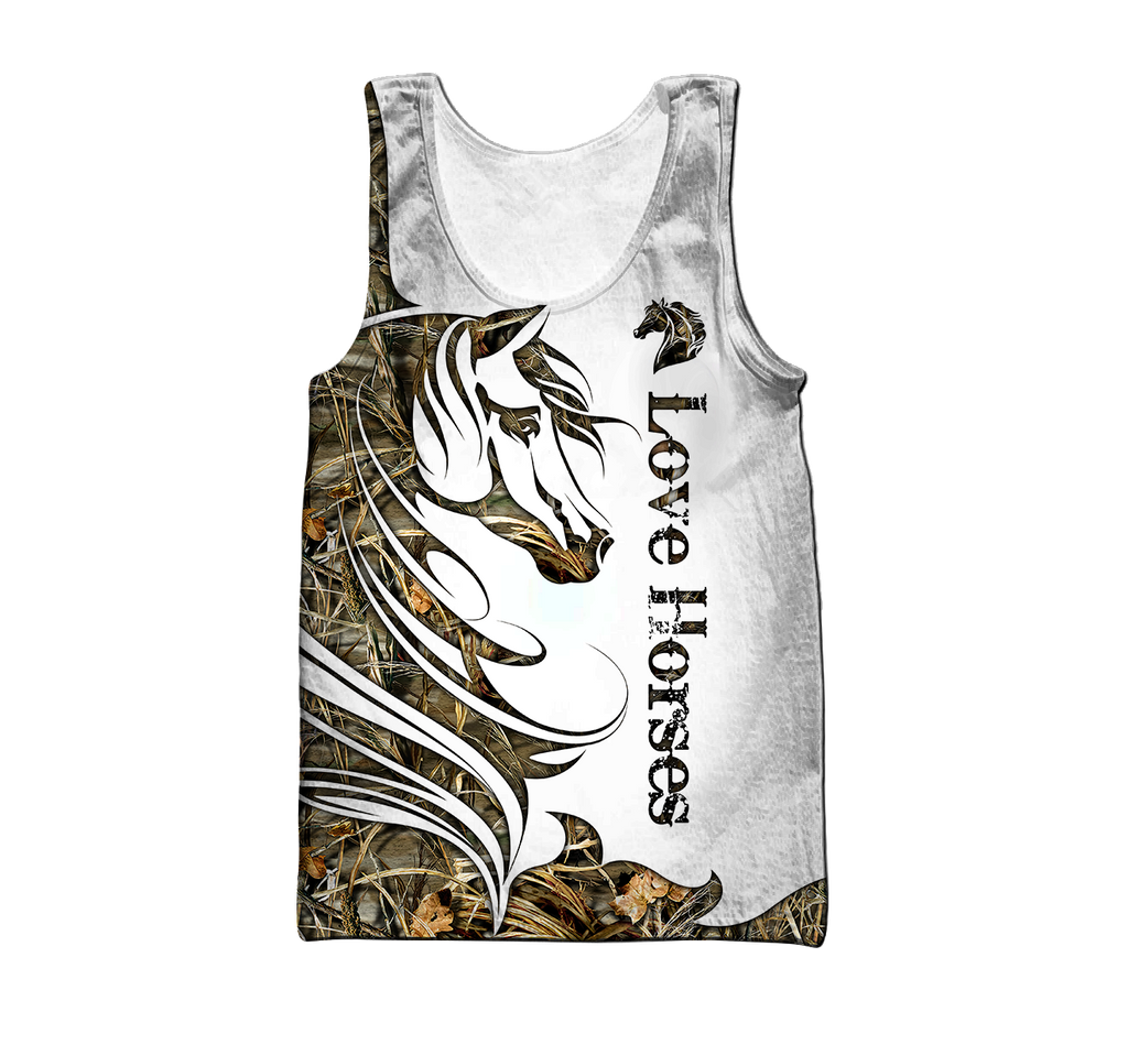 Horse Camo Pattern 3D All Over Printed Shirts Pi050501 - Amaze Style™-Apparel