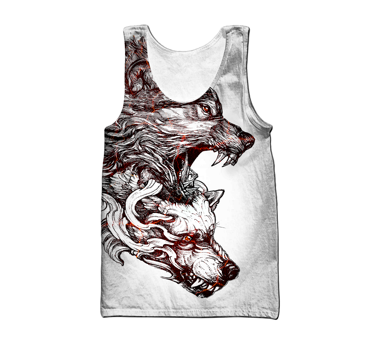 Alpha Wolf Tattoo 3D All Over Printed Unisex Shirts