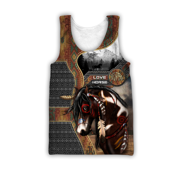 Native Horse 3D All Over Printed Hoodie For Men And Women TR1311206ND
