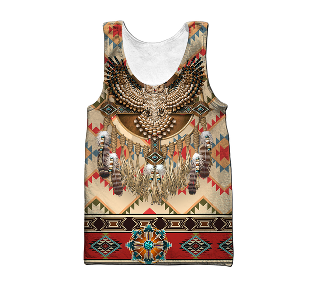 Native American Pattern Dreamcatcher 3D All Over Printed Shirts For Men