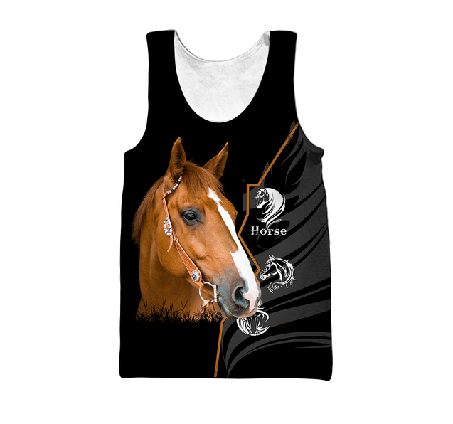 Beautiful Horse 3D All Over Printed shirt for Men and Women Pi040106-Apparel-TA-Tank Top-S-Vibe Cosy™