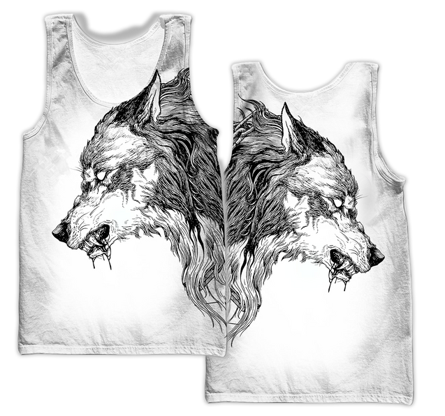 Tattoo Wolf Hoodie T Shirt For Men and Women HAC290501-NM