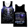 February Guy Skull 3D All Over Printed Shirts Pi24102002ST