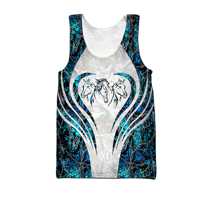 Beautiful Horse 3D All Over Printed shirt for Men and Women Pi060103-Apparel-TA-Tank Top-S-Vibe Cosy™