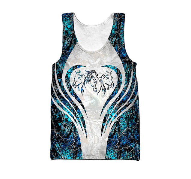 Beautiful Horse 3D All Over Printed shirt for Men and Women Pi060103-Apparel-TA-Tank Top-S-Vibe Cosy™