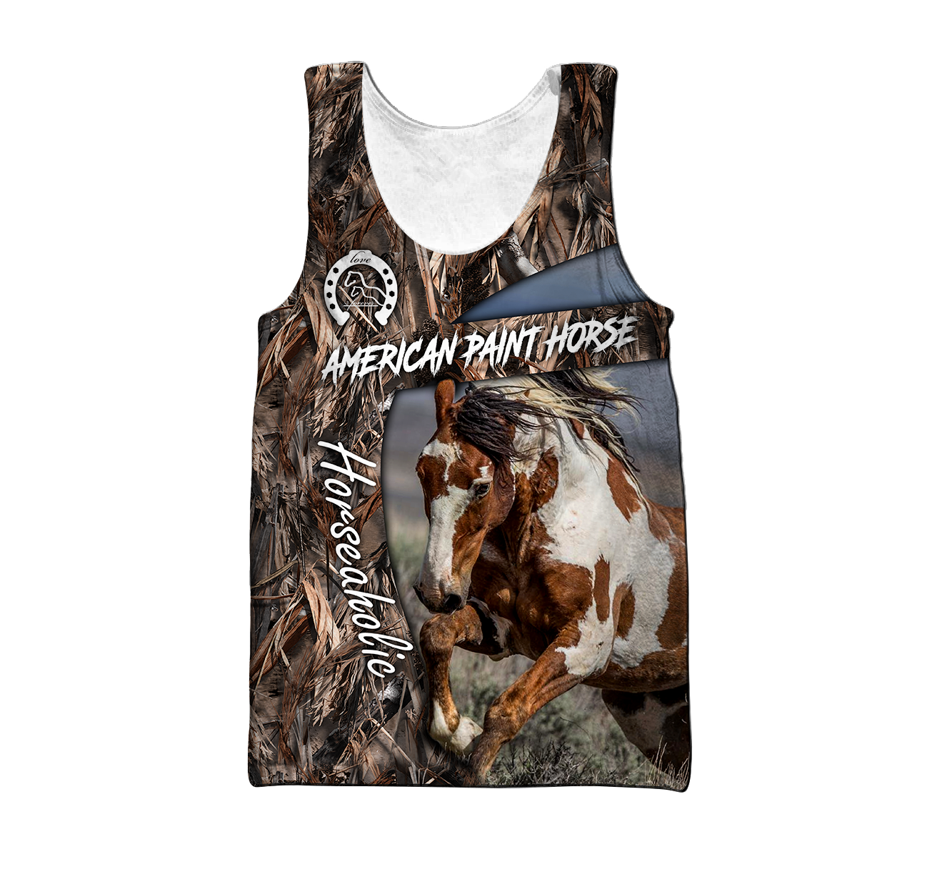 Love Horse 3D All Over Printed Shirts Pi080502S1-Apparel-TA-Tank Top-S-Vibe Cosy™