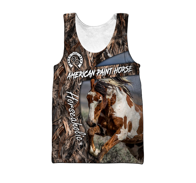 Love Horse 3D All Over Printed Shirts Pi080502S1-Apparel-TA-Tank Top-S-Vibe Cosy™