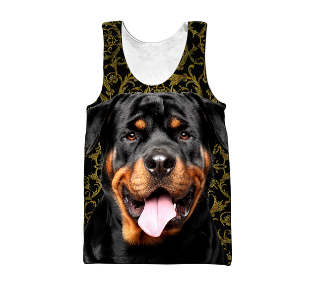 Rottweiler 3d hoodie shirt for men and women HAC280702-Apparel-HG-Men's tank top-S-Vibe Cosy™