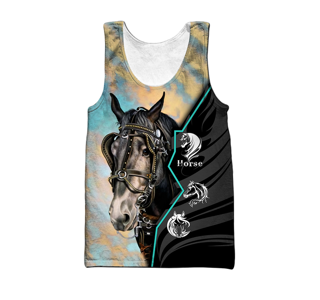 Beautiful Horse 3D All Over Printed shirt for Men and Women Pi040105-Apparel-NNK-Hoodie-S-Vibe Cosy™