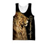 Custom Name King Lion 3D All Over Printed Unisex Shirts