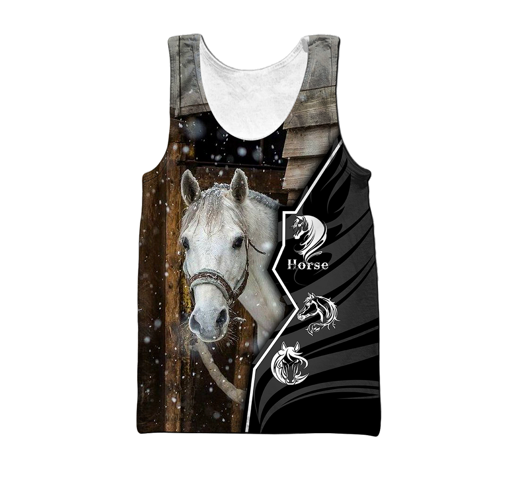 Beautiful Horse 3D All Over Printed shirt for Men and Women Pi040102-Apparel-TA-Tank Top-S-Vibe Cosy™