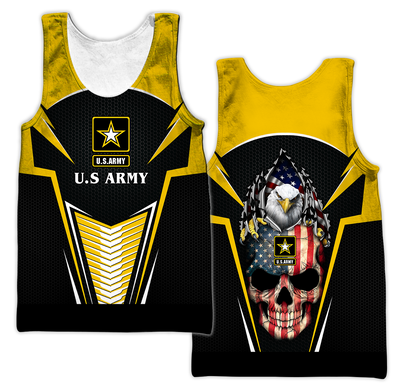 US ARMY SKULL 3d all over Print hoodies Pi270201 PL-Apparel-PL8386-Tank top-S-Vibe Cosy™
