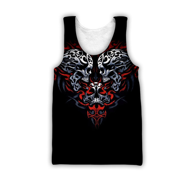 Awesome Confronting Skulls Hoodie For Men And Women MEI