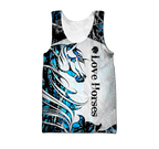 Horse Camo Blue Pattern 3D All Over Printed Shirts Pi050502-Apparel-TA-Hoodie-S-Vibe Cosy™