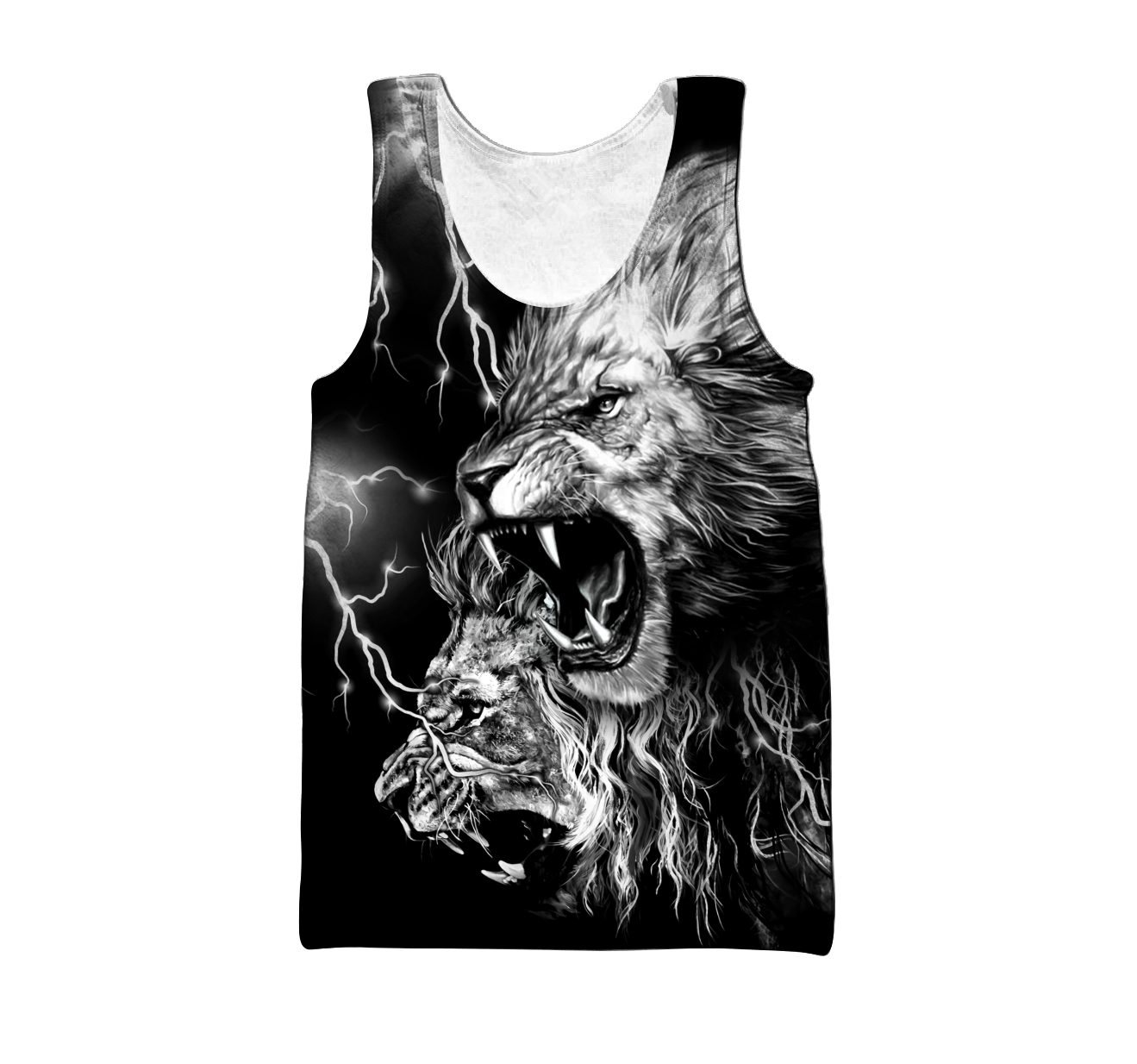 Lion Tattoo Thunder 3D All Over Printed  Unisex Shirts
