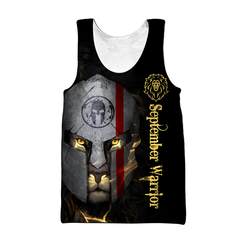 September Spartan Lion Warrior 3D All Over Printed Unisex Shirts