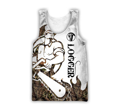 Logger Man Tattoo Camo Unisex Shirts TRST1010201