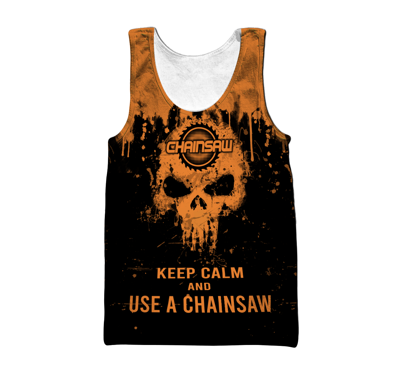 Skull Chainsaw All Over Printed Unisex Shirts NDD10262003